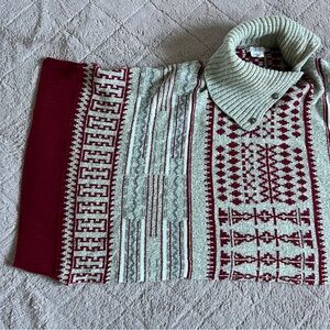 Shiraleah Chicago Acrylic Blend Turtleneck Poncho‎ Women's One Size